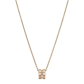 18ct Rose Gold Ice Cube Mini Diamond Set Pendant