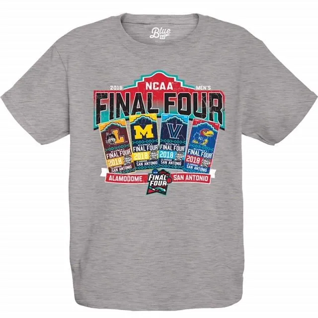 2018 NCAA Final Four March Team Logos Madness San Antonio Ticket YOUTH T-Shirt