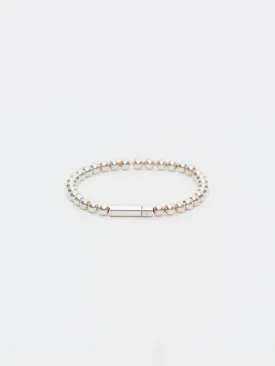 25g Beads Bracelet In Polished Sterling Silver