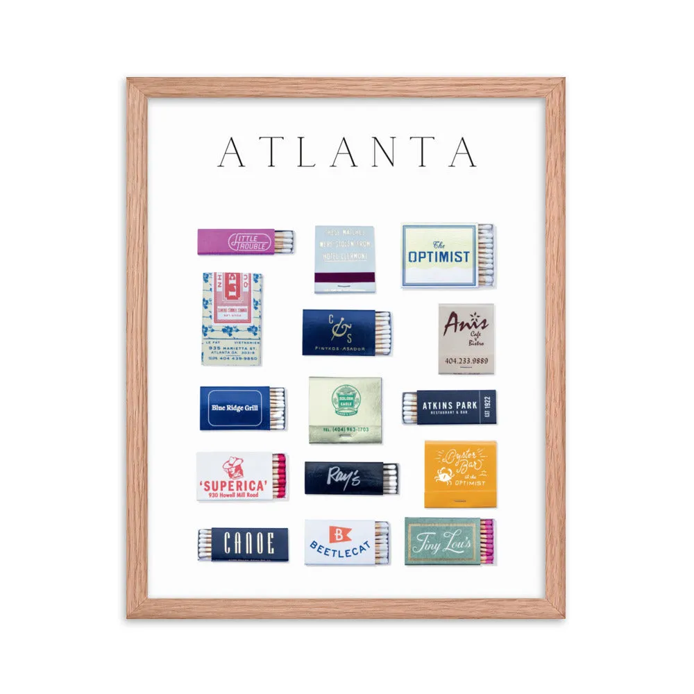 Atlanta Matchbox Framed Print