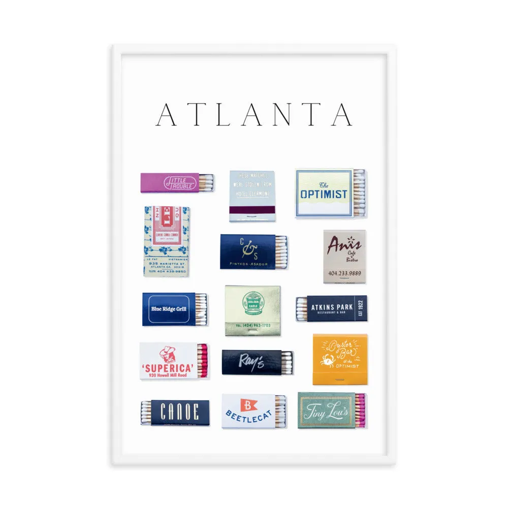 Atlanta Matchbox Framed Print