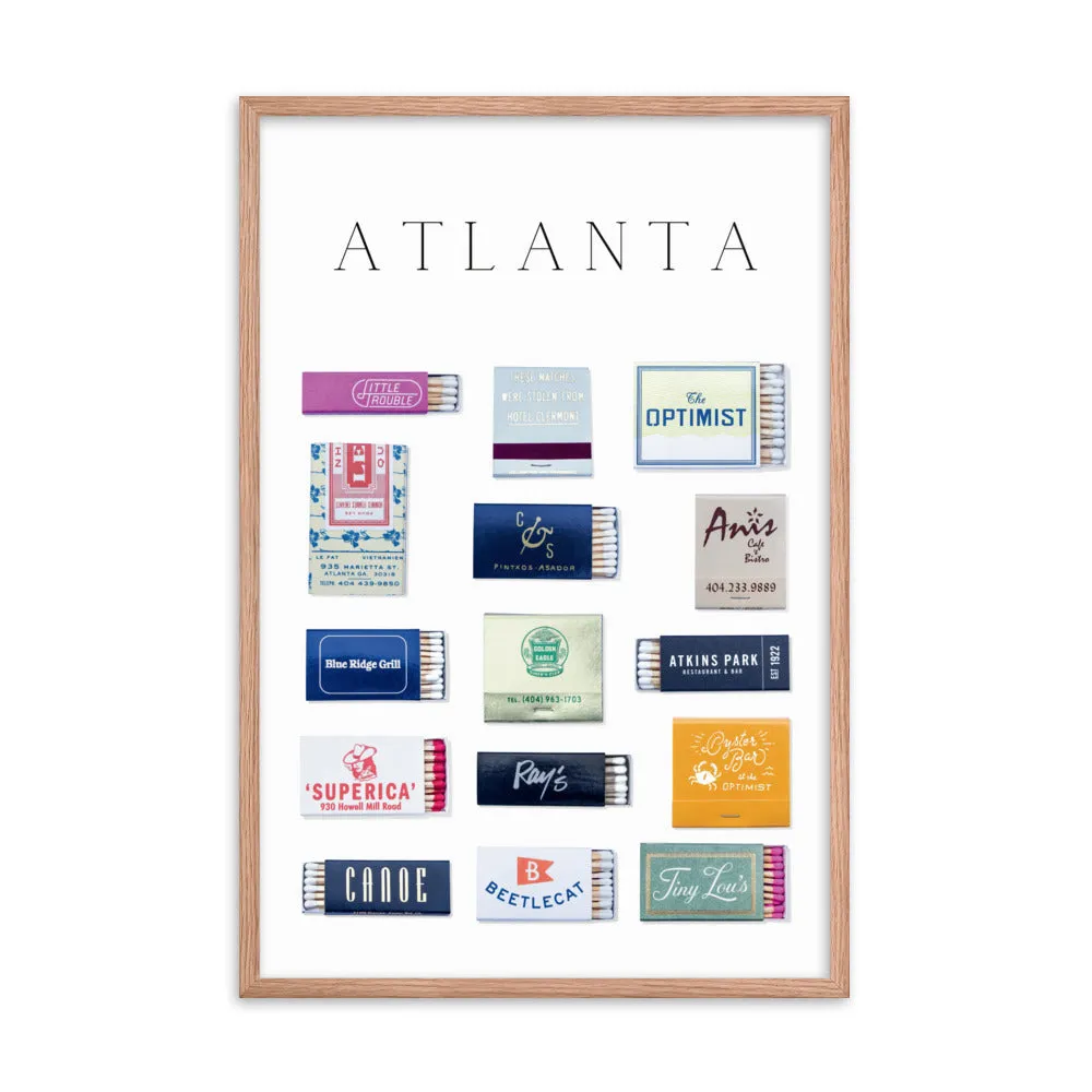 Atlanta Matchbox Framed Print