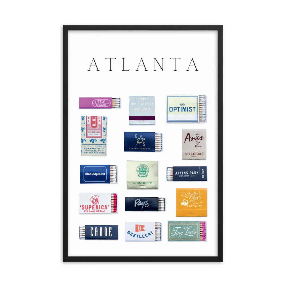 Atlanta Matchbox Framed Print