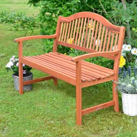 Azuma Wooden Bench 2 Seat Garden Hardwood Furniture