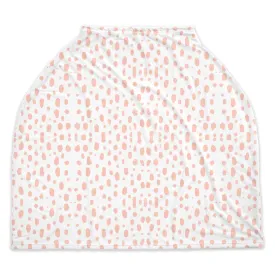 Baby Car Seat Cover - Spots on Spots Pink