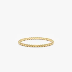 Beaded Design Gold Ring, Kassidy