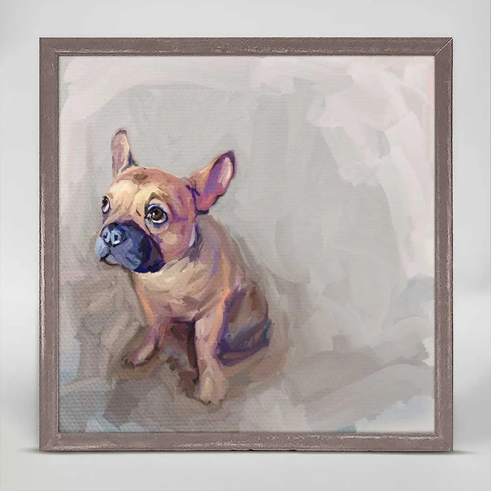 Best Friend - Frenchie Love Mini Framed Canvas