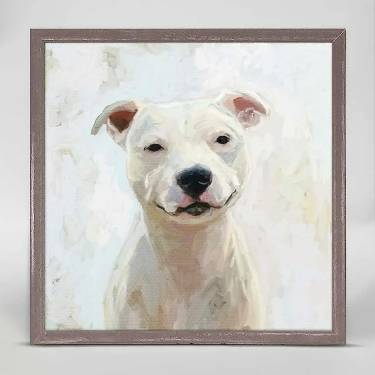 Best Friend - Pit Bull 2 Mini Framed Canvas