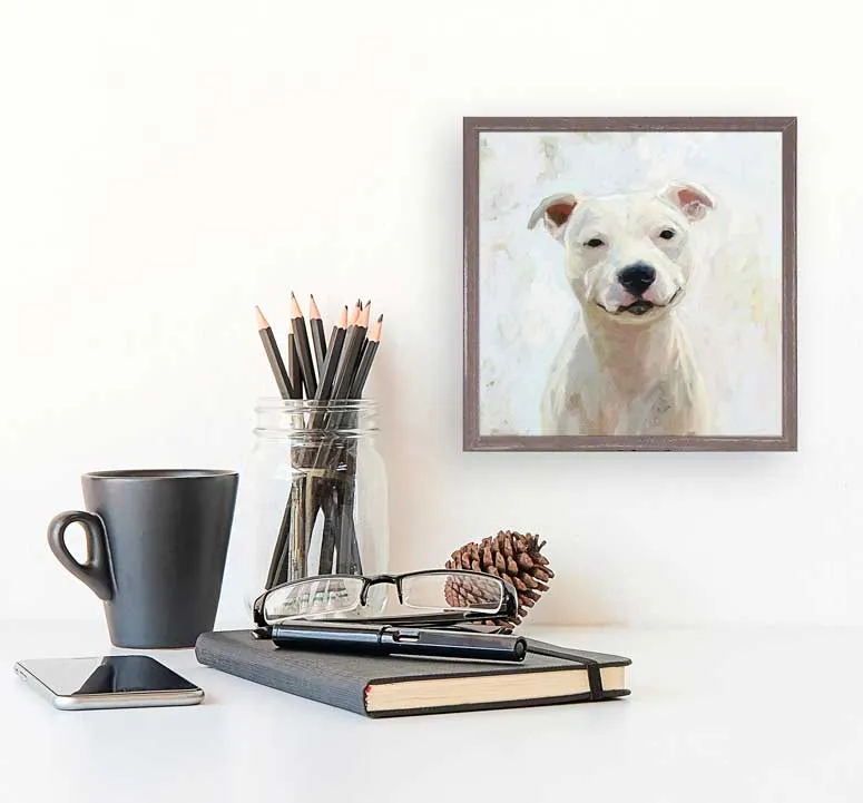 Best Friend - Pit Bull 2 Mini Framed Canvas