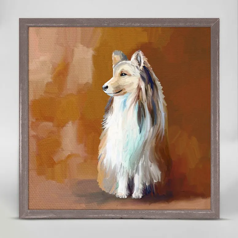 Best Friend - Shetland Sheepdog Mini Framed Canvas