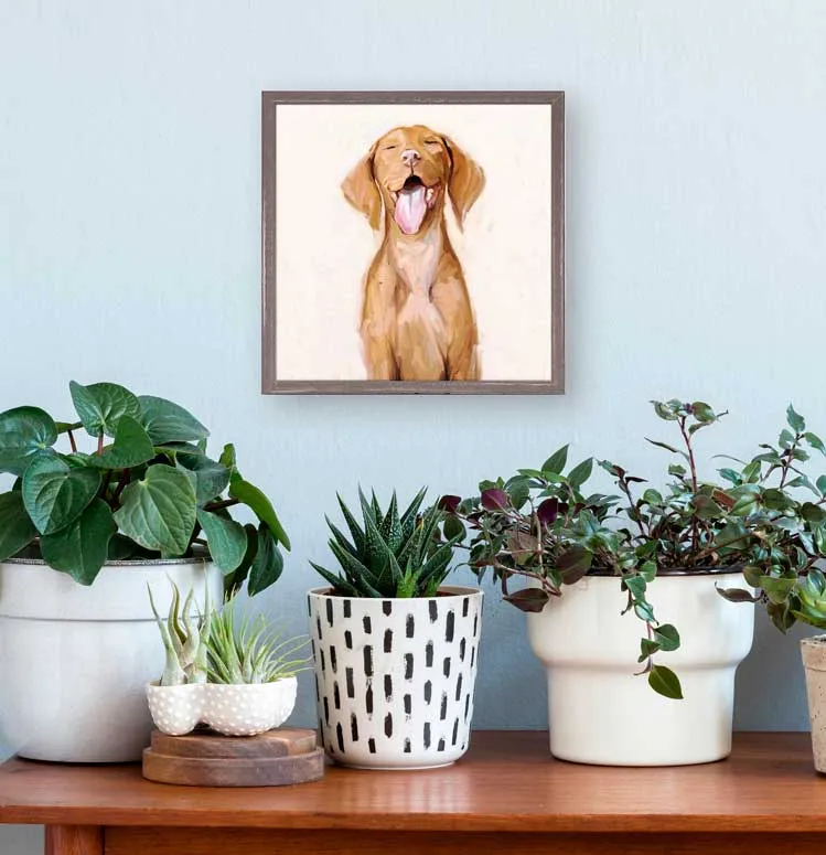 Best Friend - Vizsla Mini Framed Canvas