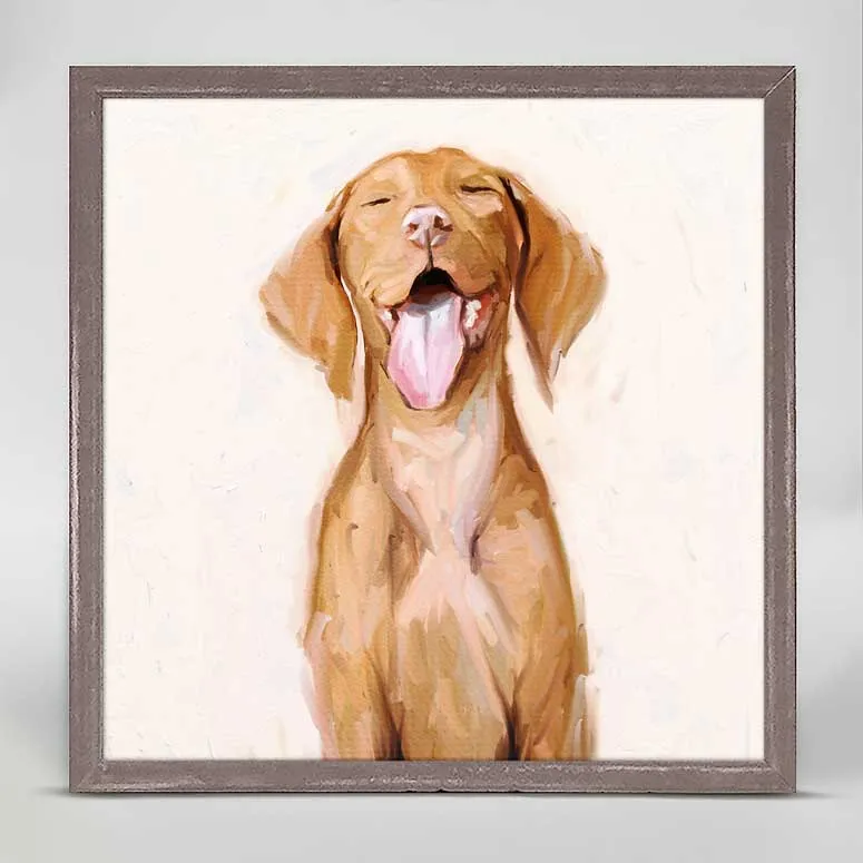 Best Friend - Vizsla Mini Framed Canvas