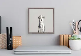 Best Friend - Whippet Mini Framed Canvas