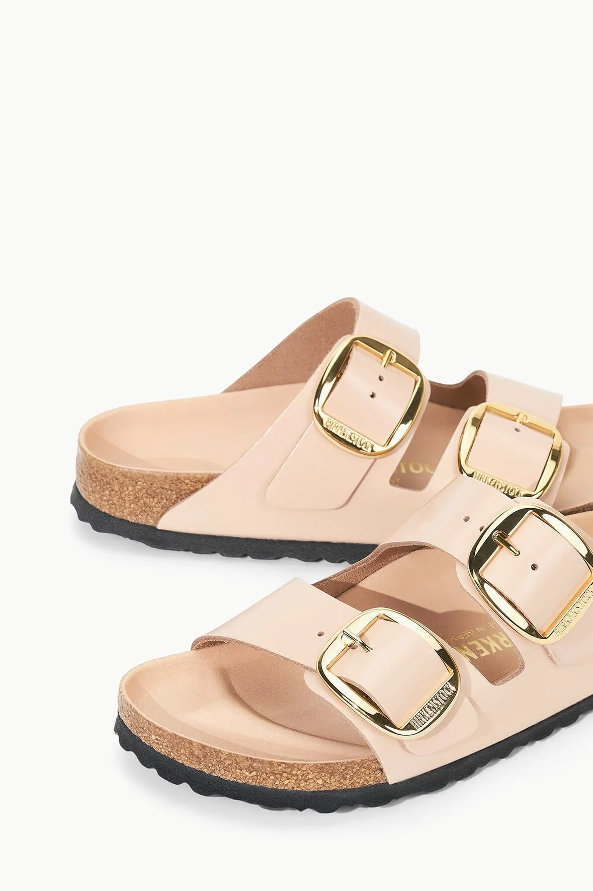 BIRKENSTOCK ARIZONA BIG BUCKLE SANDAL | HIGH SHINE NEW BEIGE