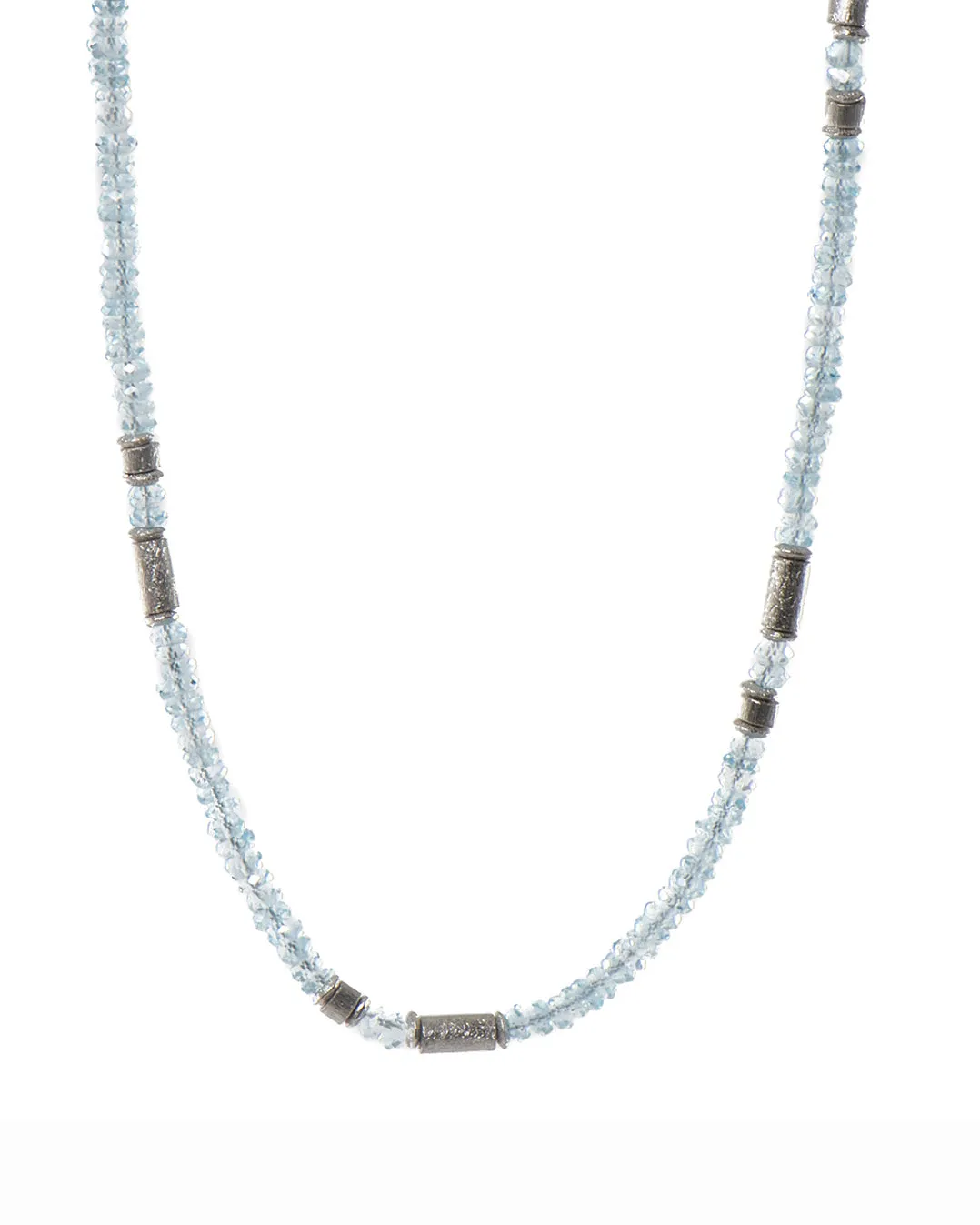 Blue Topaz 3mm Necklace 24K Fair Trade Gold Vermeil