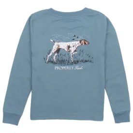 Boys Pointer LS Steel Blue