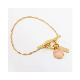 Bracelet Healing Rose Quartz Gold