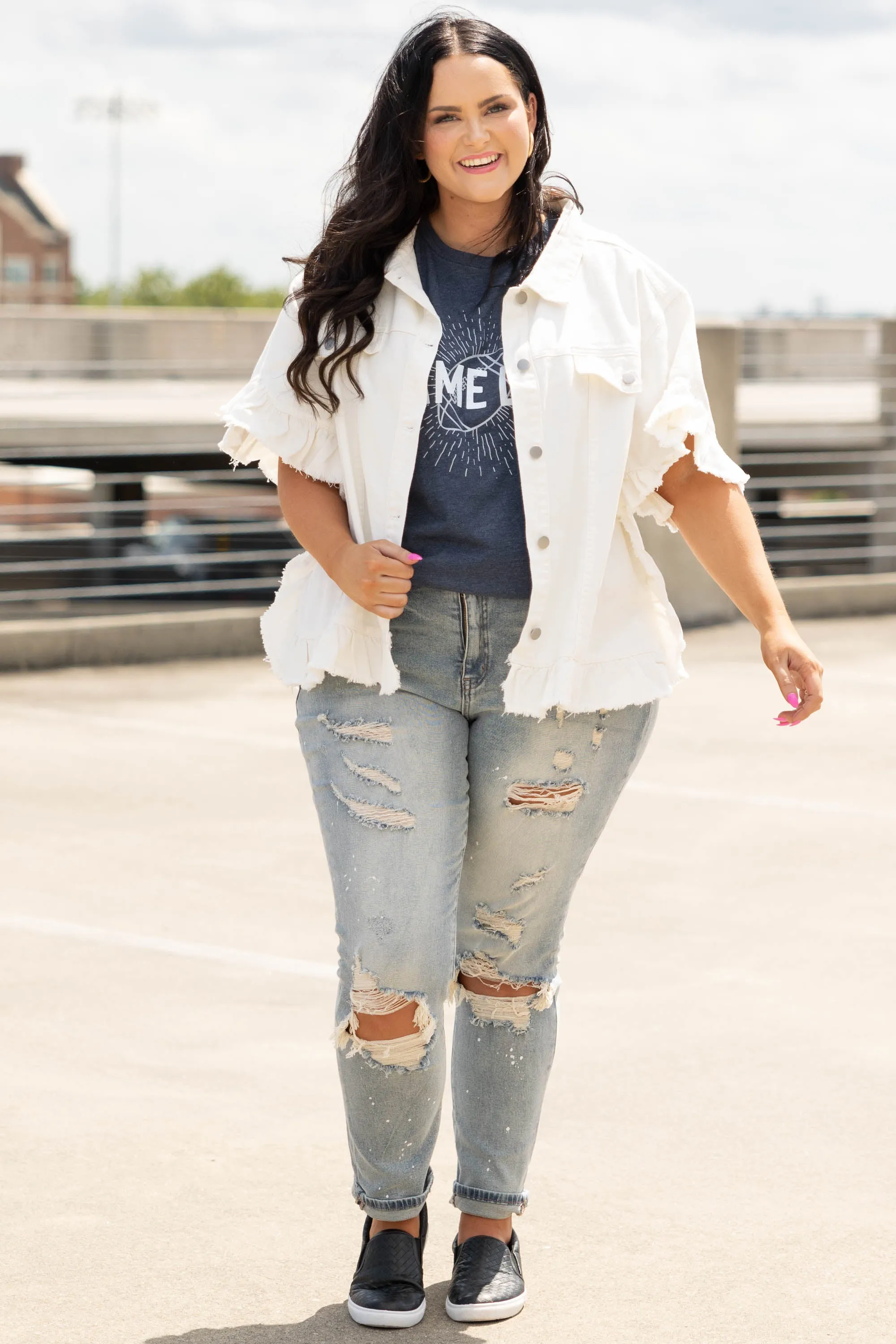 Breaking Hearts Jacket, White