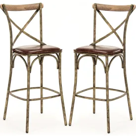 Bronzed Cafe Bar Stools