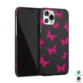 Butterfly Burst Black Phone Cover | Matte Case