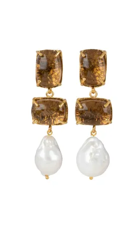 Christie Nicolaides Loren Earrings - Chocolate