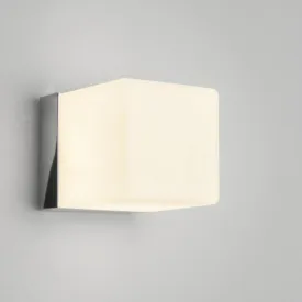 Chrome & Opal Glass Diffuser Cube Wall Light