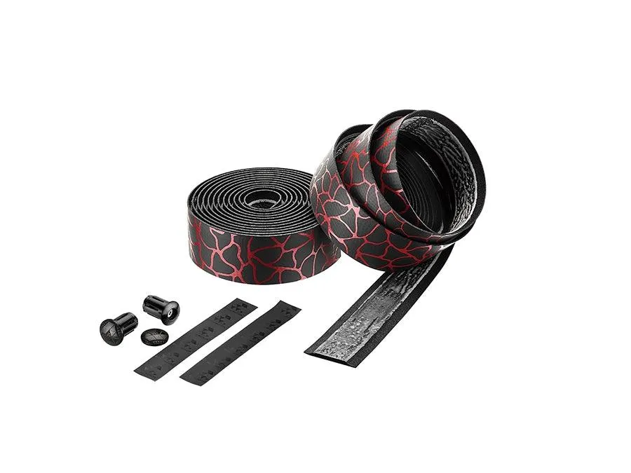 Ciclovation Advanced Bar Tape Leather Touch - Magma Red Flame