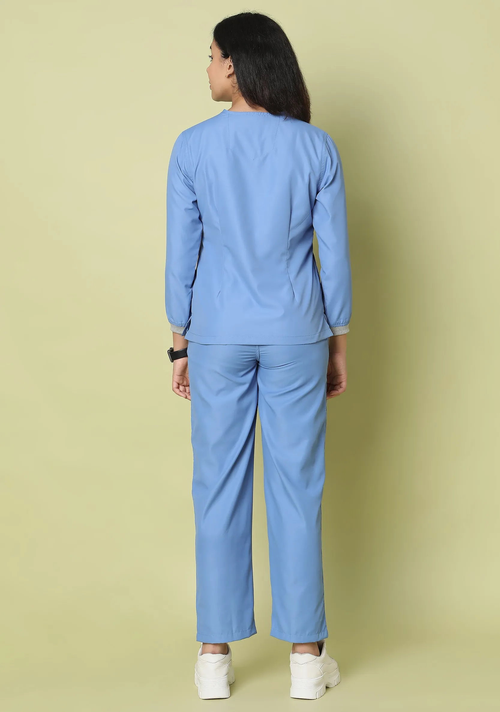 Classic Women's Longsleeves (Ceil Blue) Scrub