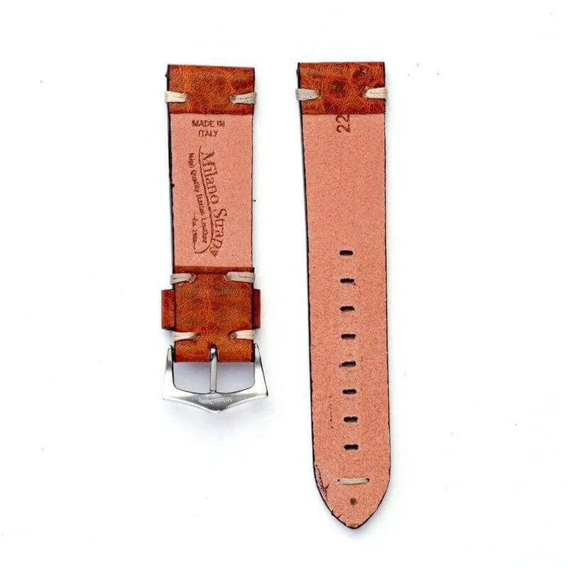 Cognac Leather Watch Strap - Cognac