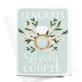 Congrats Lovely Couple Greeting Card