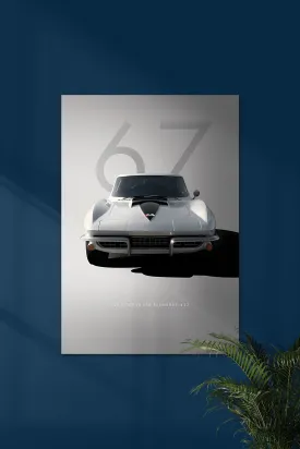 CORVETTE STINGREY 427 1967 | VINTAGE CAR #2 | CAR POSTERS