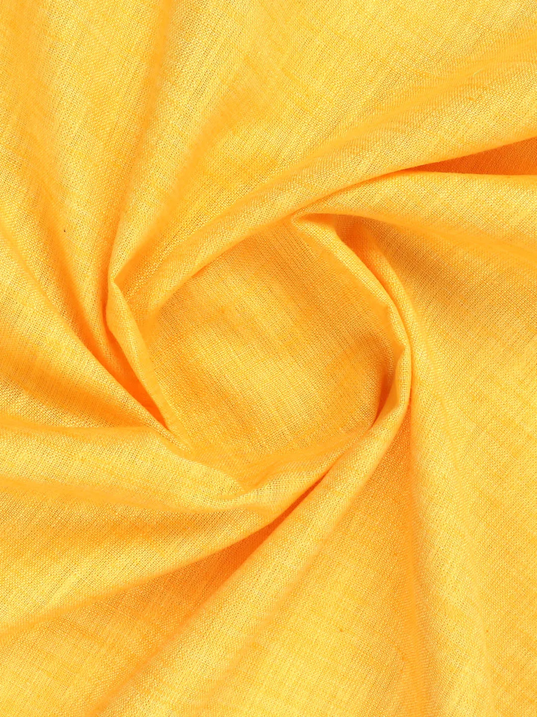 Cotton Blend Yellow Colour Kurtha Self Design Fabric Lampus