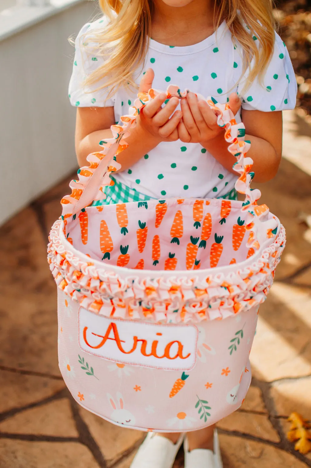 Easter Basket - Pink Carrots