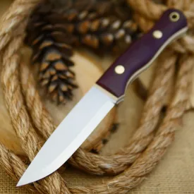 Explorer: Maroon Canvas Micarta and Ivory Paper