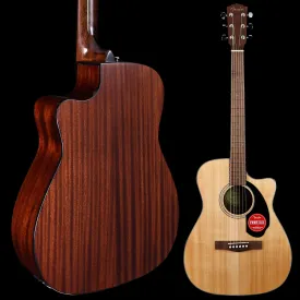 Fender CC-60SCE Concert, Walnut Fb, Natural 4lbs 2.7oz