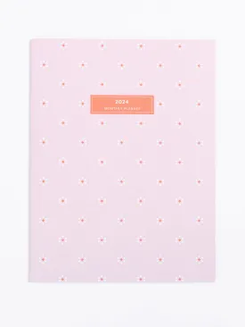 FINAL SALE - 2024 Large Monthly Planner | Starbright Pink