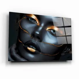 Golden Essence Glass Wall Art