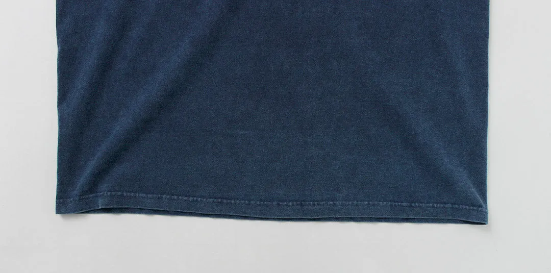 GOOD ON / Short Sleeve Henley T-Shirt / Indigo Shave