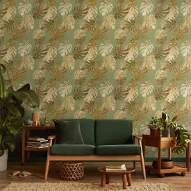 Island Dreams, Tropical Repeat Design Wallpaper