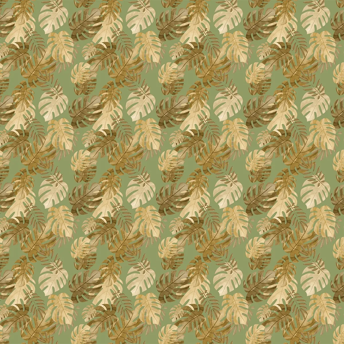 Island Dreams, Tropical Repeat Design Wallpaper