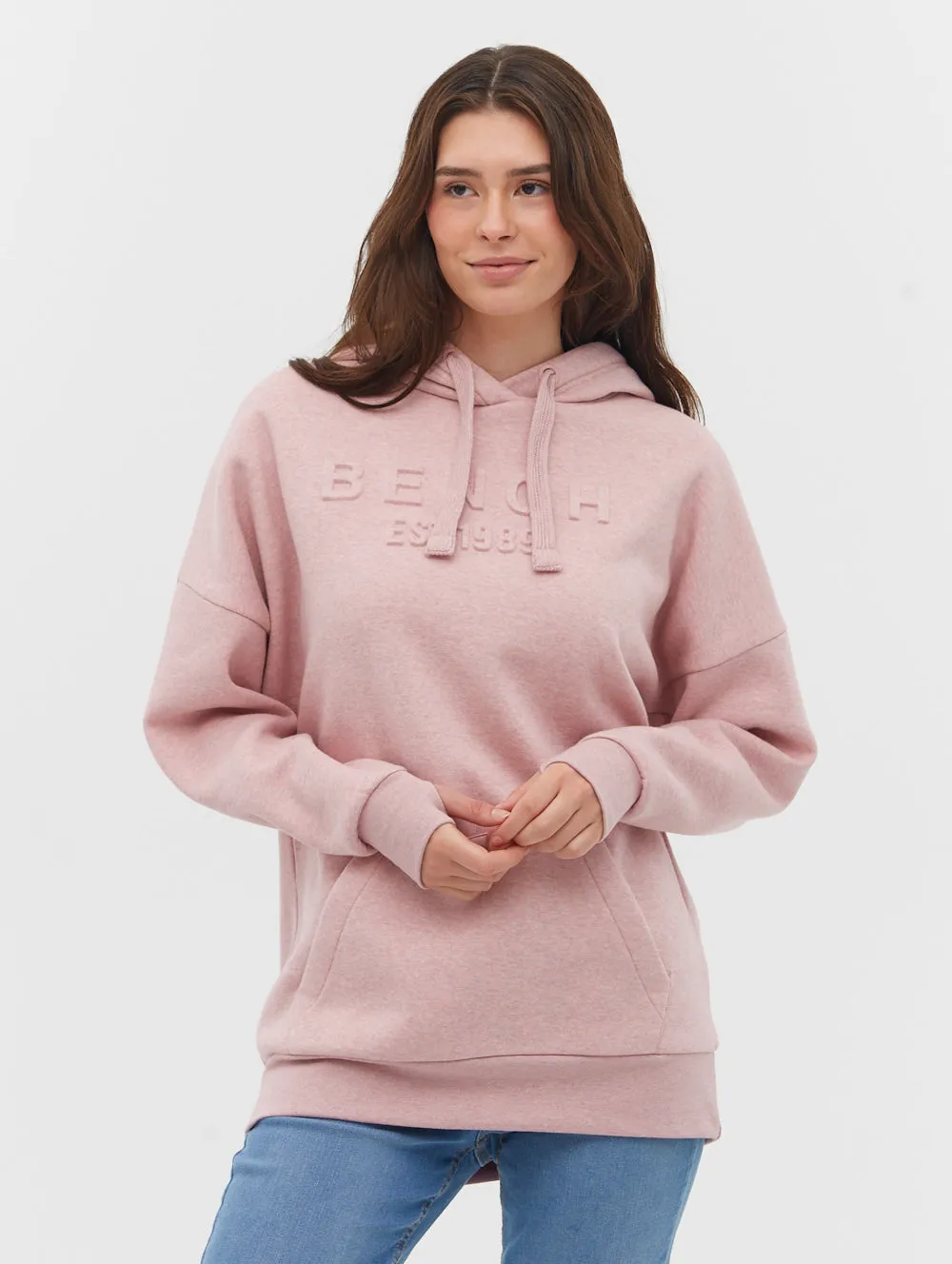 Ivyisla Longline Deboss Hoodie