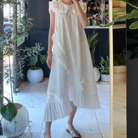 Korean Style Elegant White Dress Summer New 2020