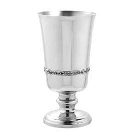 Large Celtic Band Pilsner Style Pewter Wine Goblet