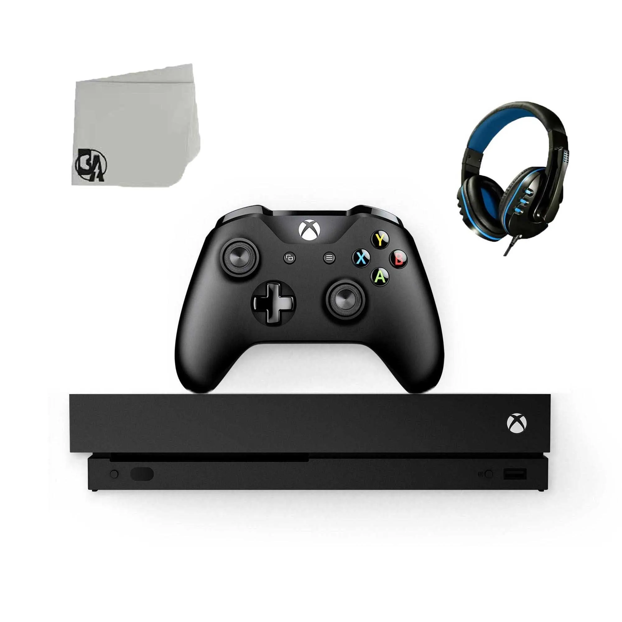 Microsoft Xbox One X 1TB Gaming Console Black with BOLT AXTION Bundle Like New