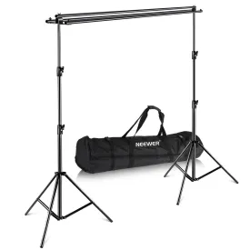 Neewer Photography Backdrop Support System with Carrying Case - Maximum 8.8x10 feet/2.7x3 meters (Height x Width) for Muslin, Paper and Canvas Backdrops for Photo Video Studio Shooting