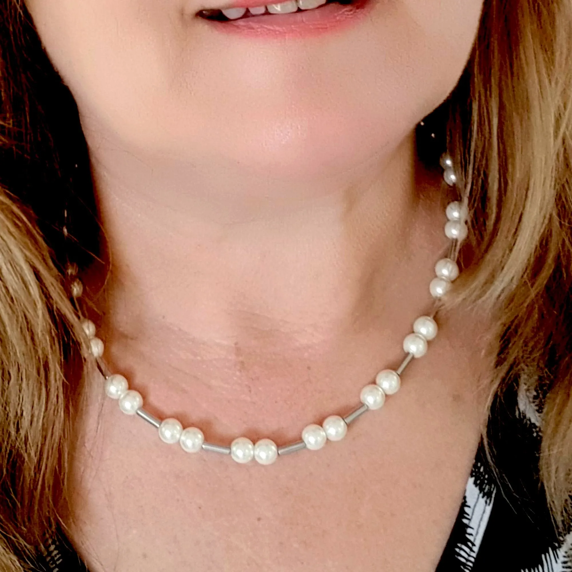 Pearl Necklace - Gift Idea | KJ-407N | Artisan Necklace