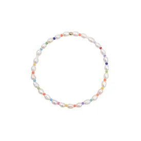 Rainbow Pearl Beaded Bracelet