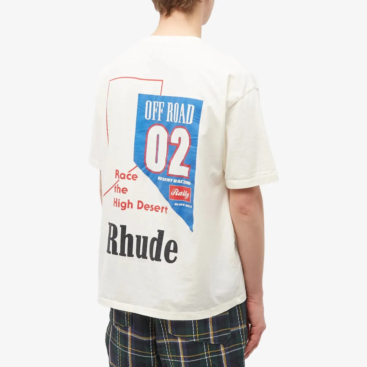 Rhude 02 T-shirt Vintage White