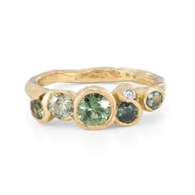 Sea Green Sapphire Nori Ring