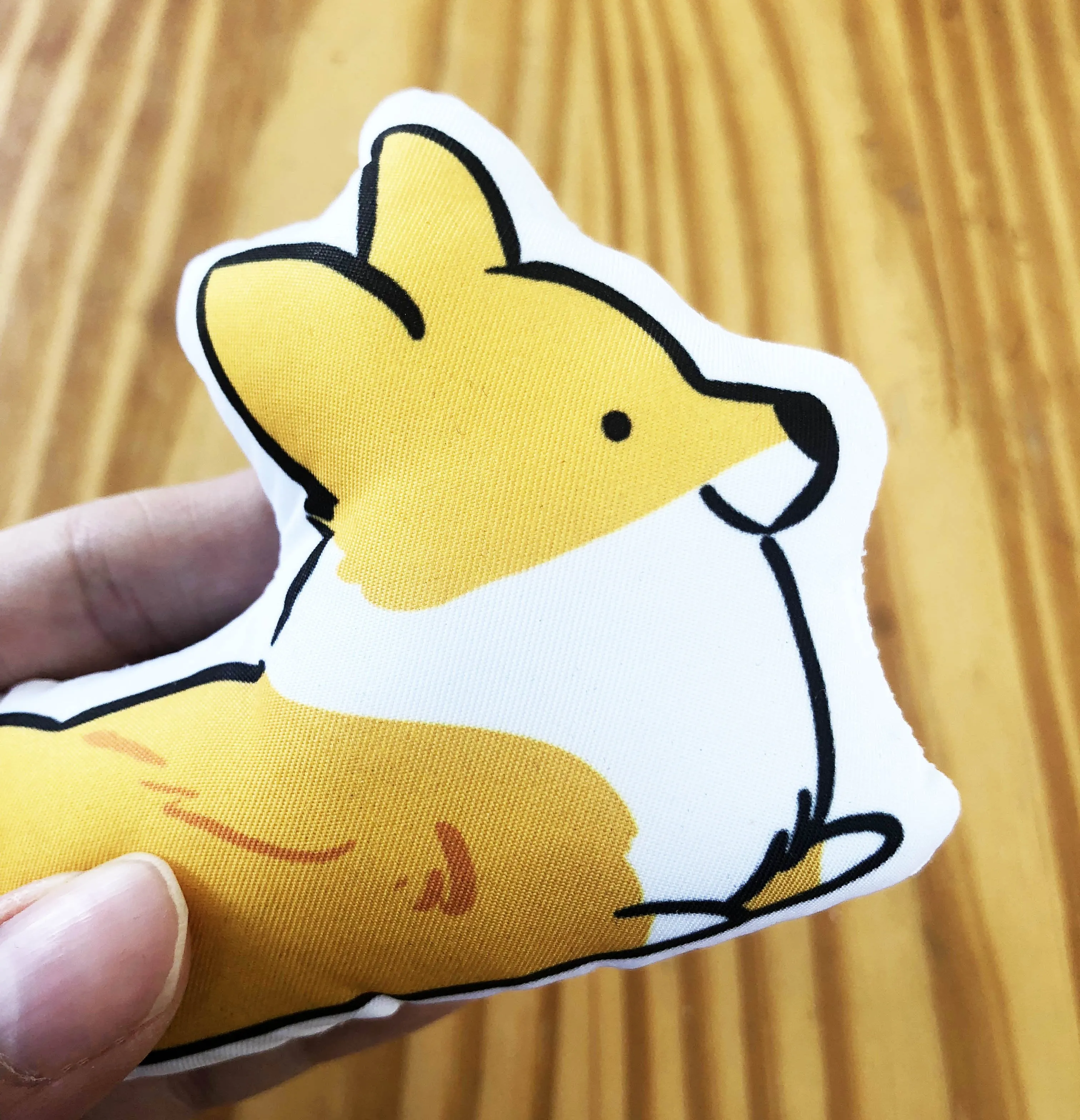 Sploot Corgi Pillow Keychain